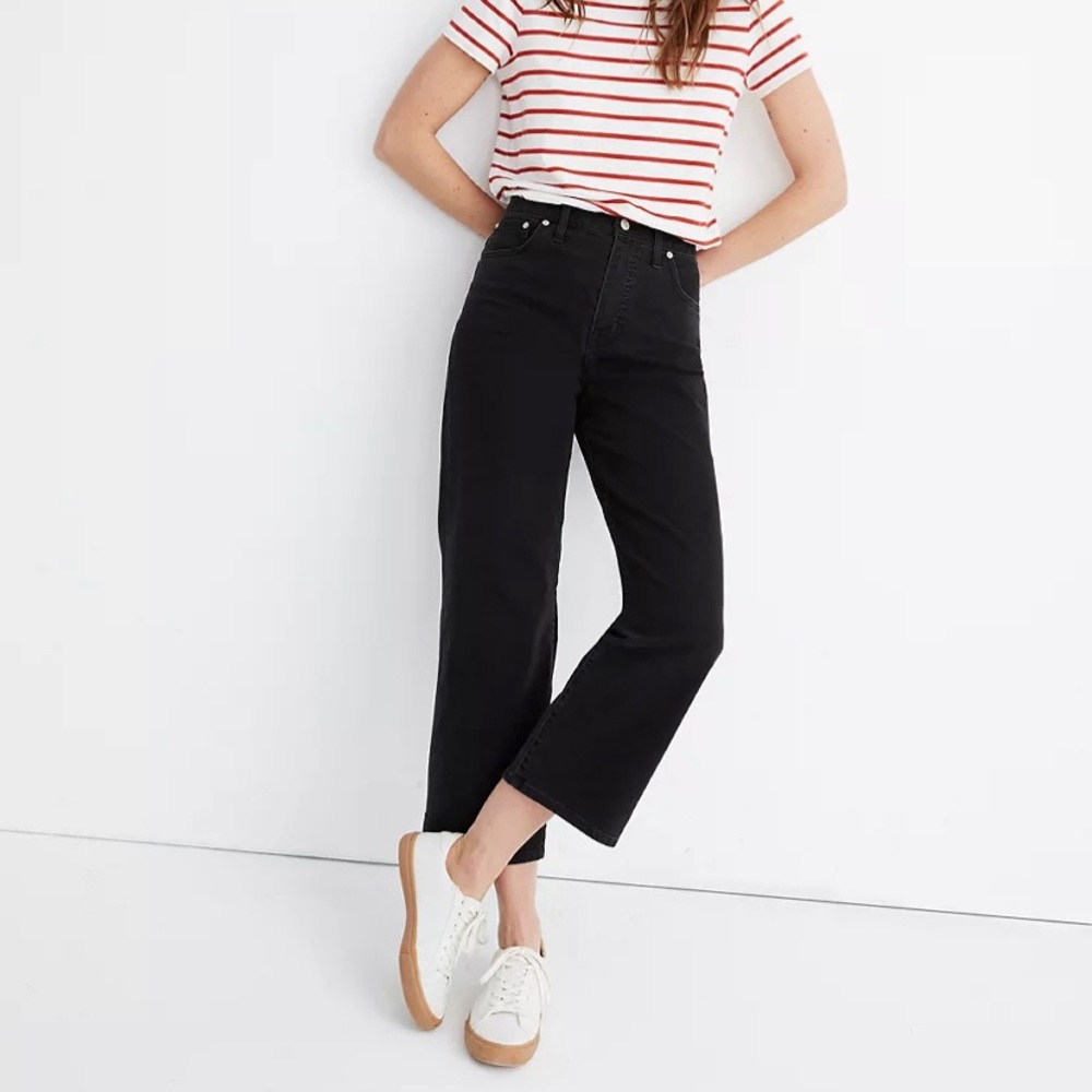 Madewell Slim Wide-Leg Jeans in Lunar Wash